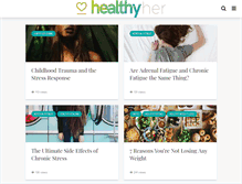 Tablet Screenshot of healthyherliving.com